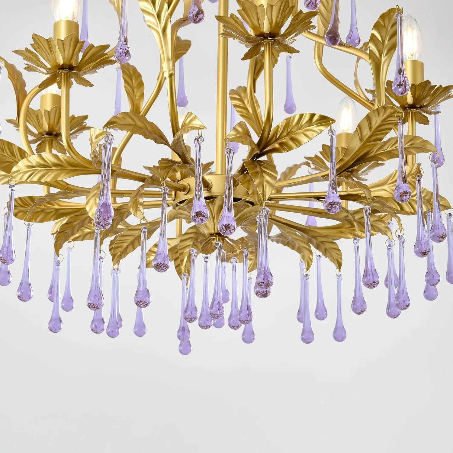 Purple Murano Chandelier