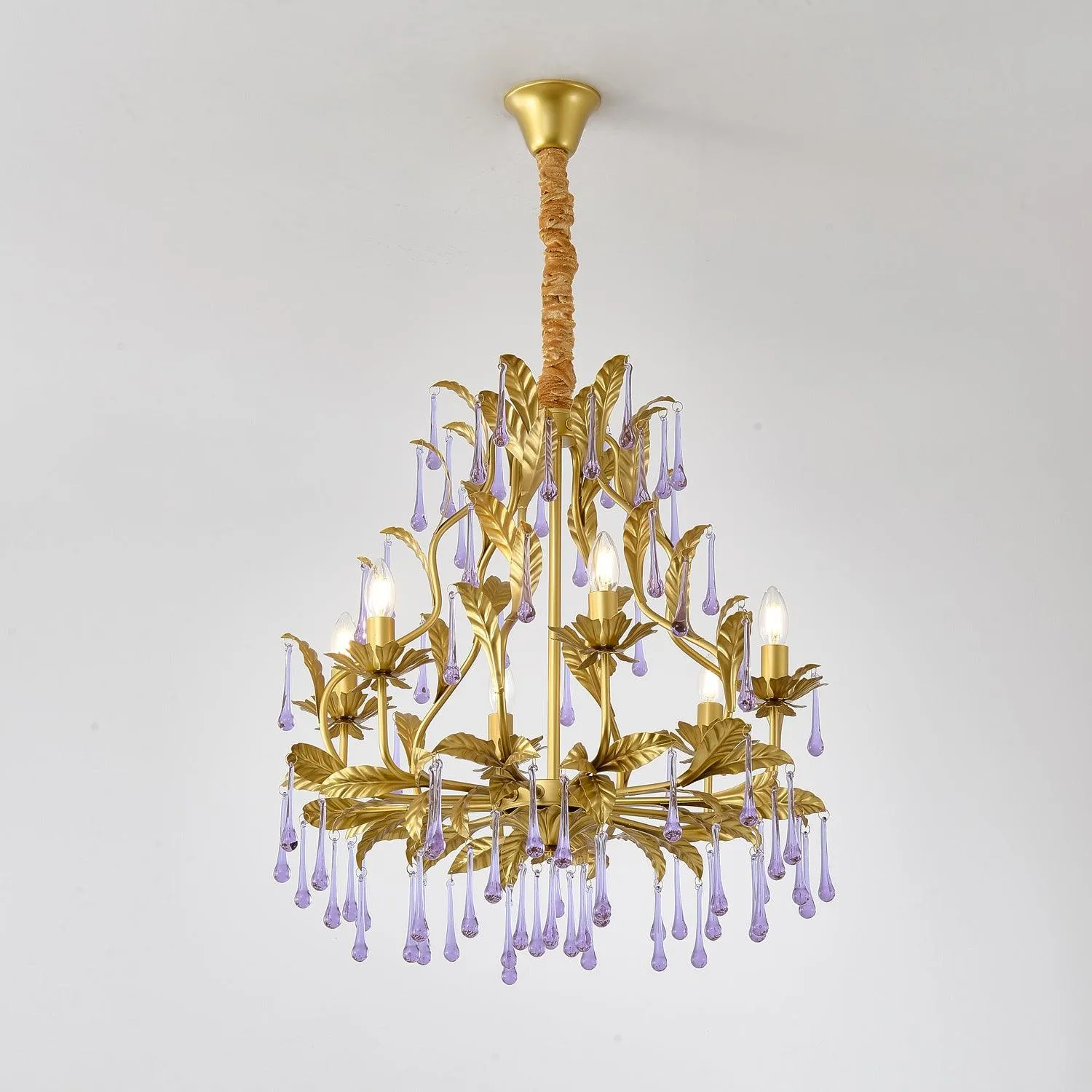 Purple Murano Chandelier