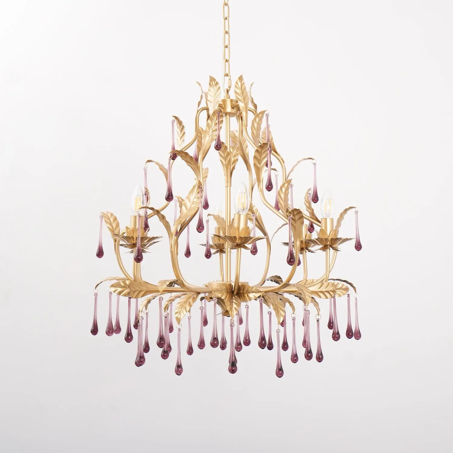 Purple Murano Chandelier