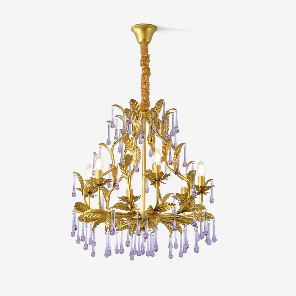 Purple Murano Chandelier