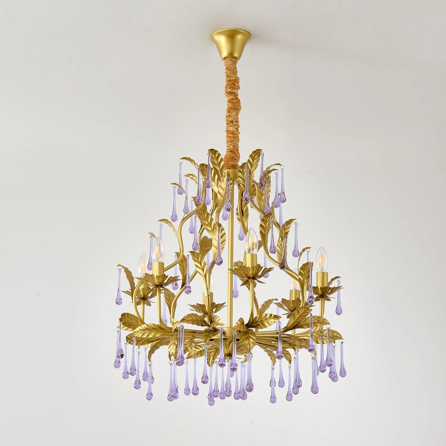 Purple Murano Chandelier