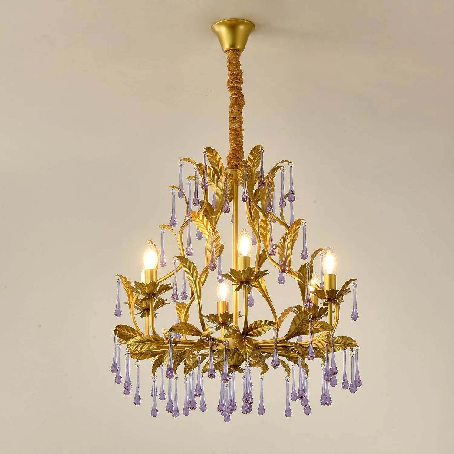 Purple Murano Chandelier