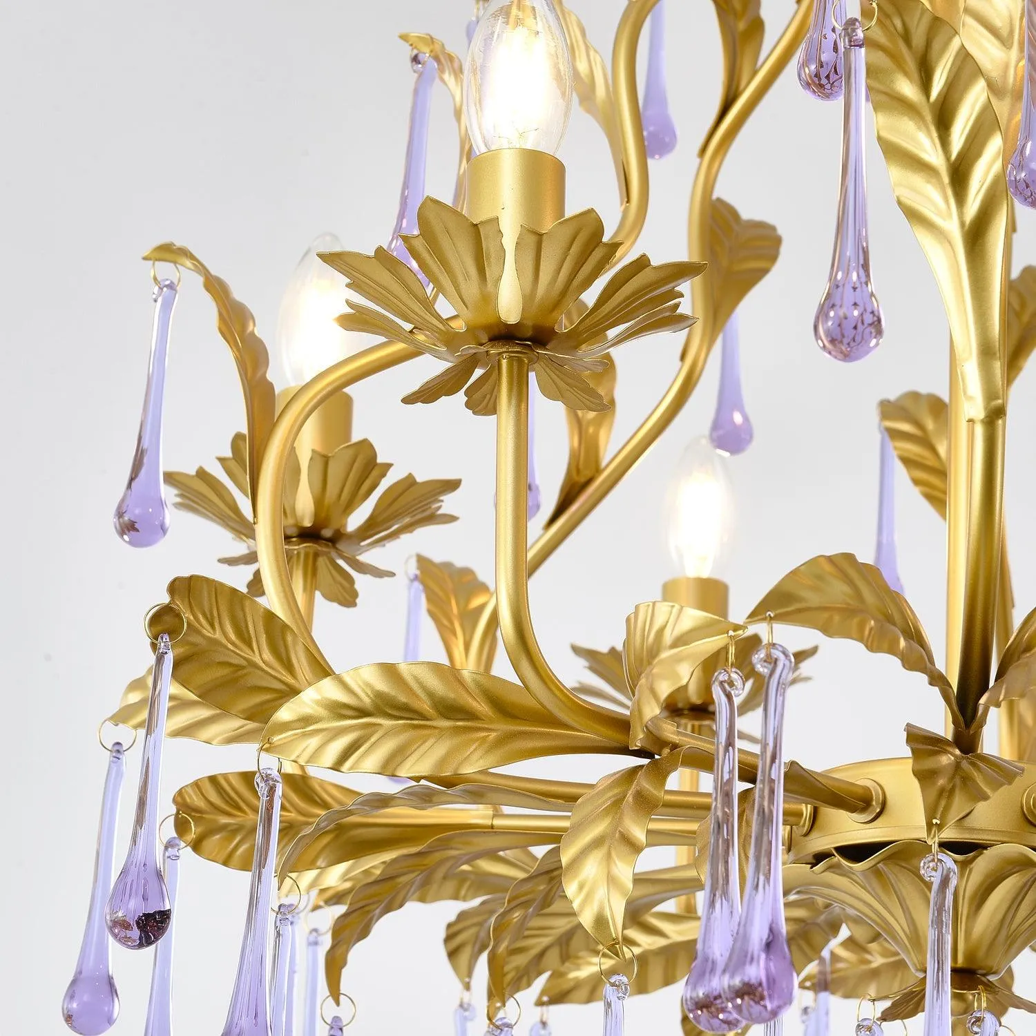 Purple Murano Chandelier