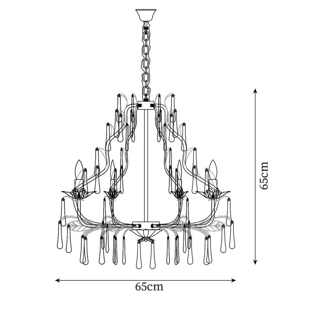 Purple Murano Chandelier