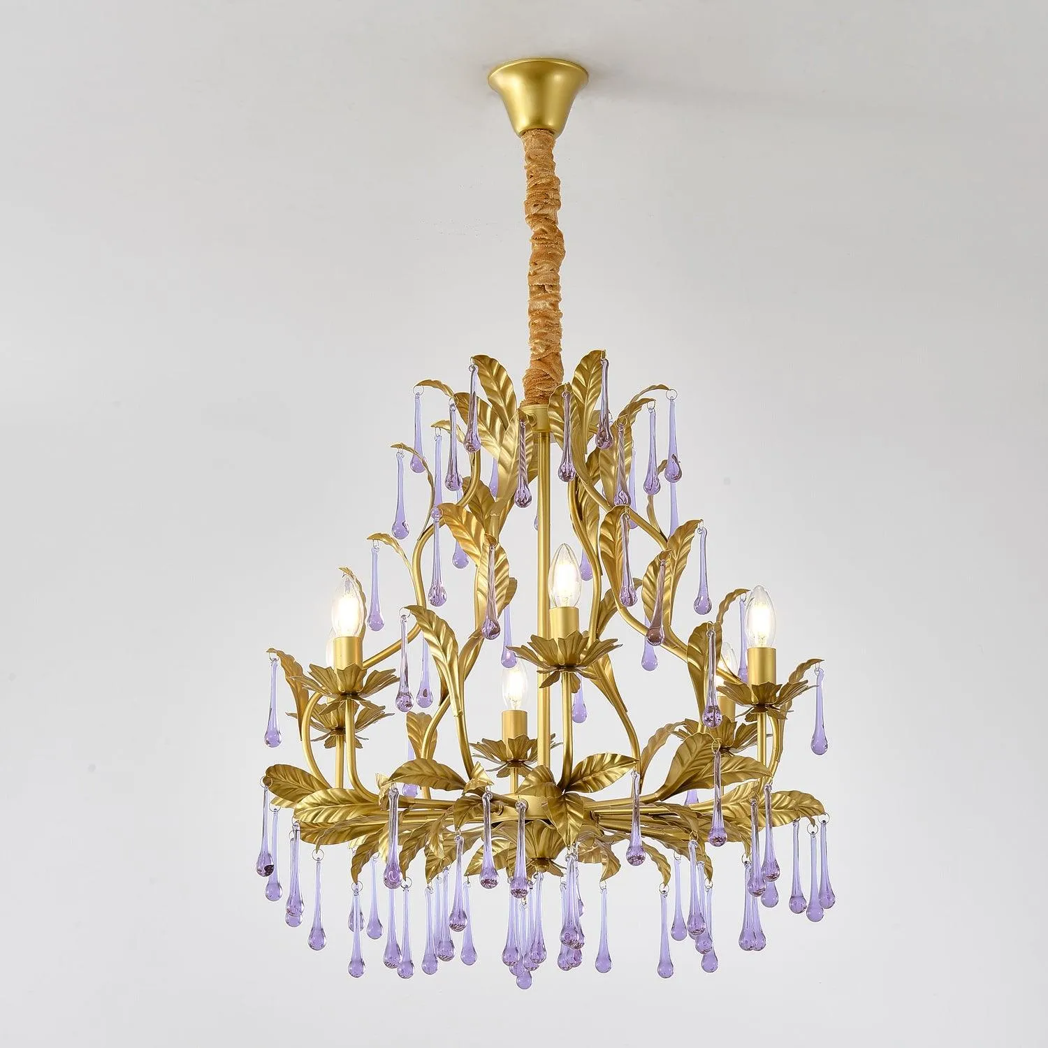 Purple Murano Chandelier