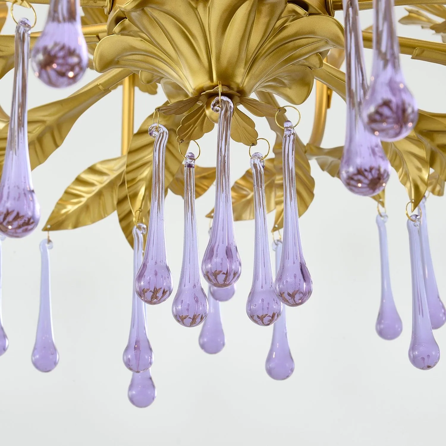 Purple Murano Chandelier