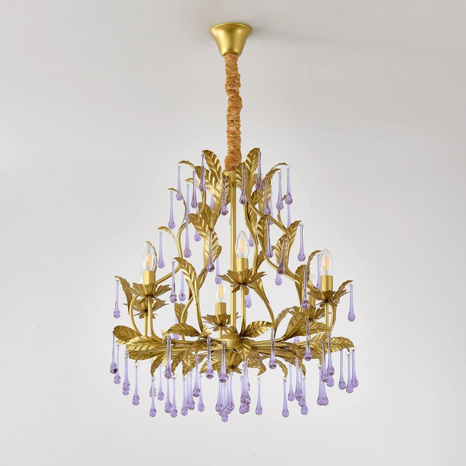 Purple Murano Chandelier