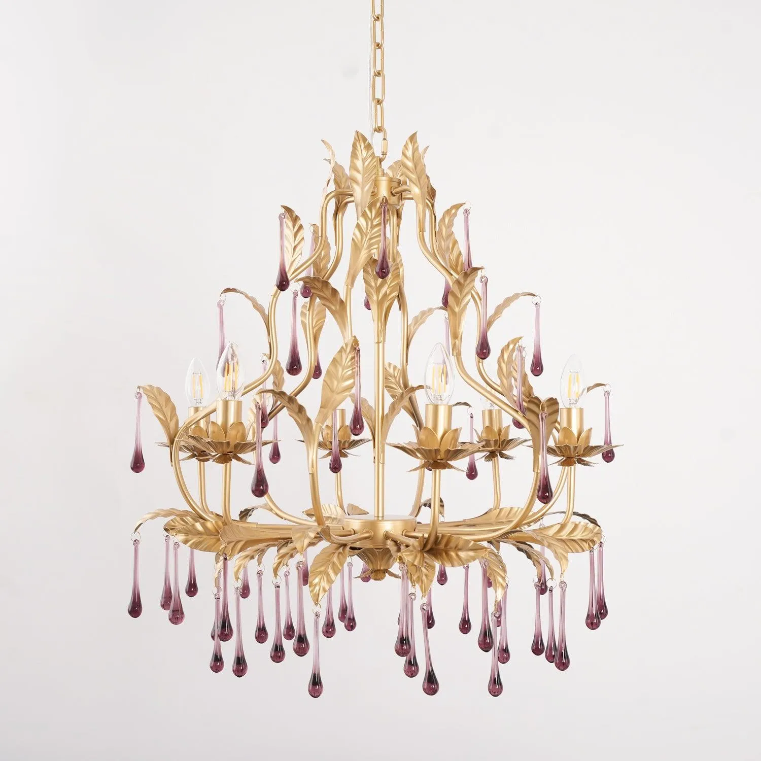 Purple Murano Chandelier