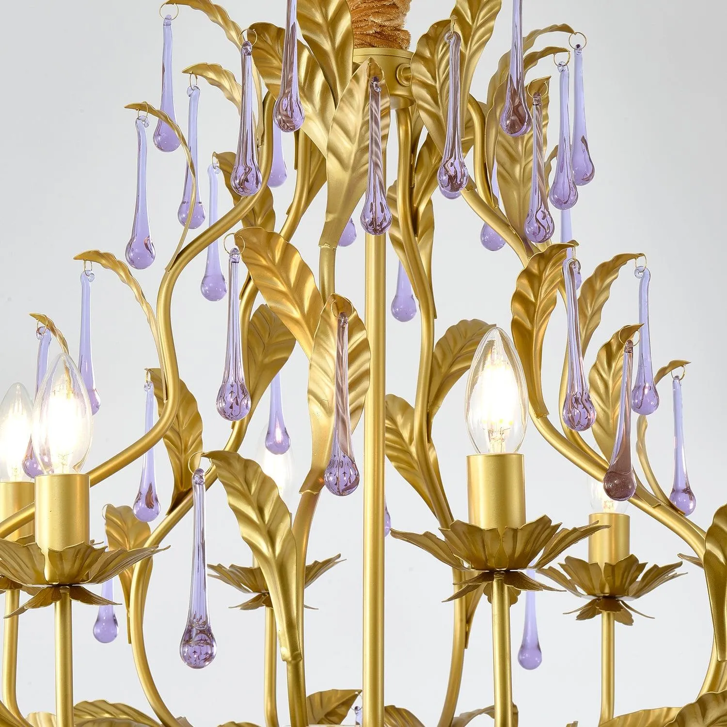 Purple Murano Chandelier