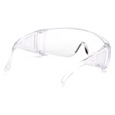 Pyramex Solo Clear Lens Visitors Safety Glasses (12/box)