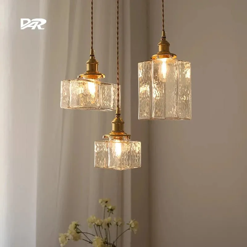 Retro Pendant Lights Glass Lamp Shades for Ceiling