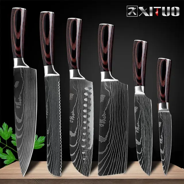 REYPO™ Japanese Master Chef 8-Piece Knife Set