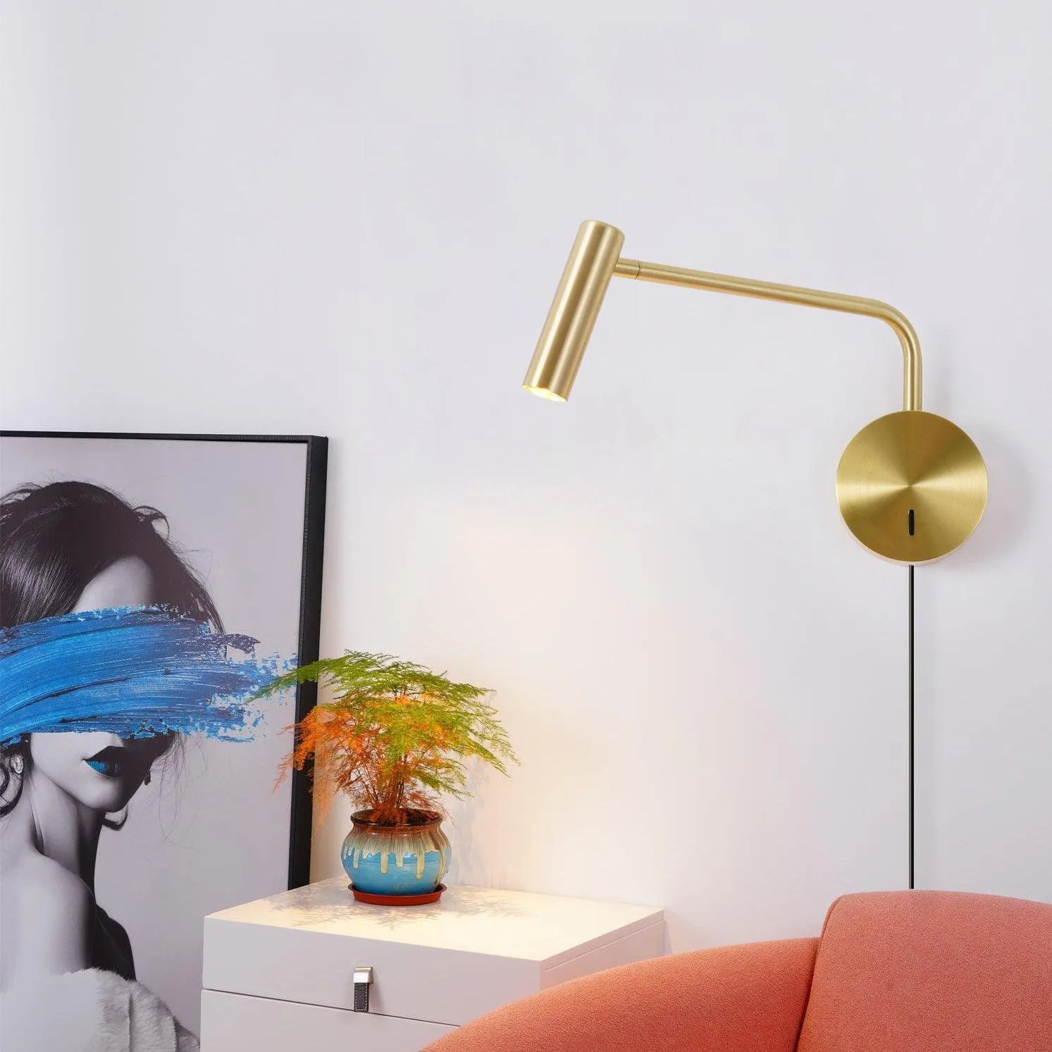 Rizo Reading Plug In Wall Lamp