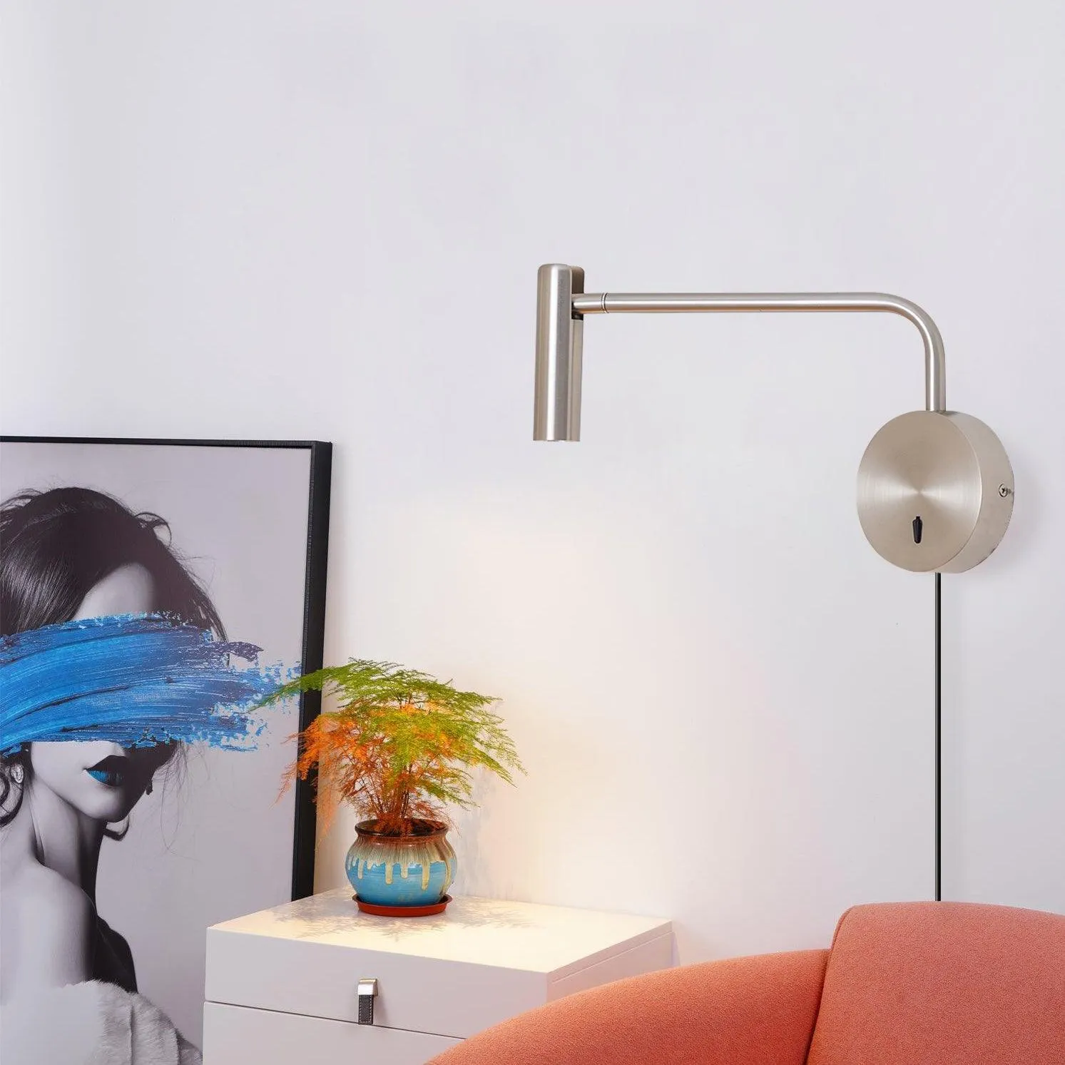 Rizo Reading Plug In Wall Lamp