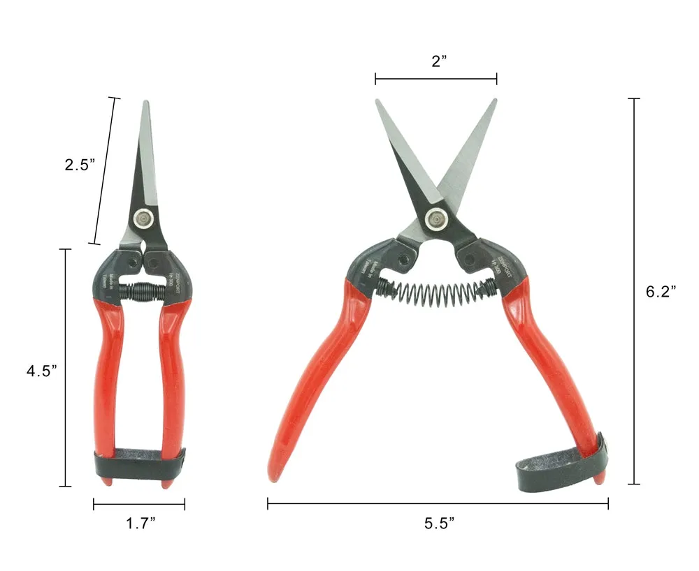 Scissors - Spring loaded Masa Straight Carbon Steel