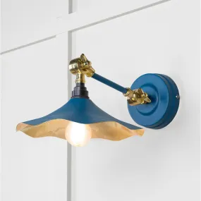 Smooth Brass Flora Wall Light in Upstream | From The Anvil