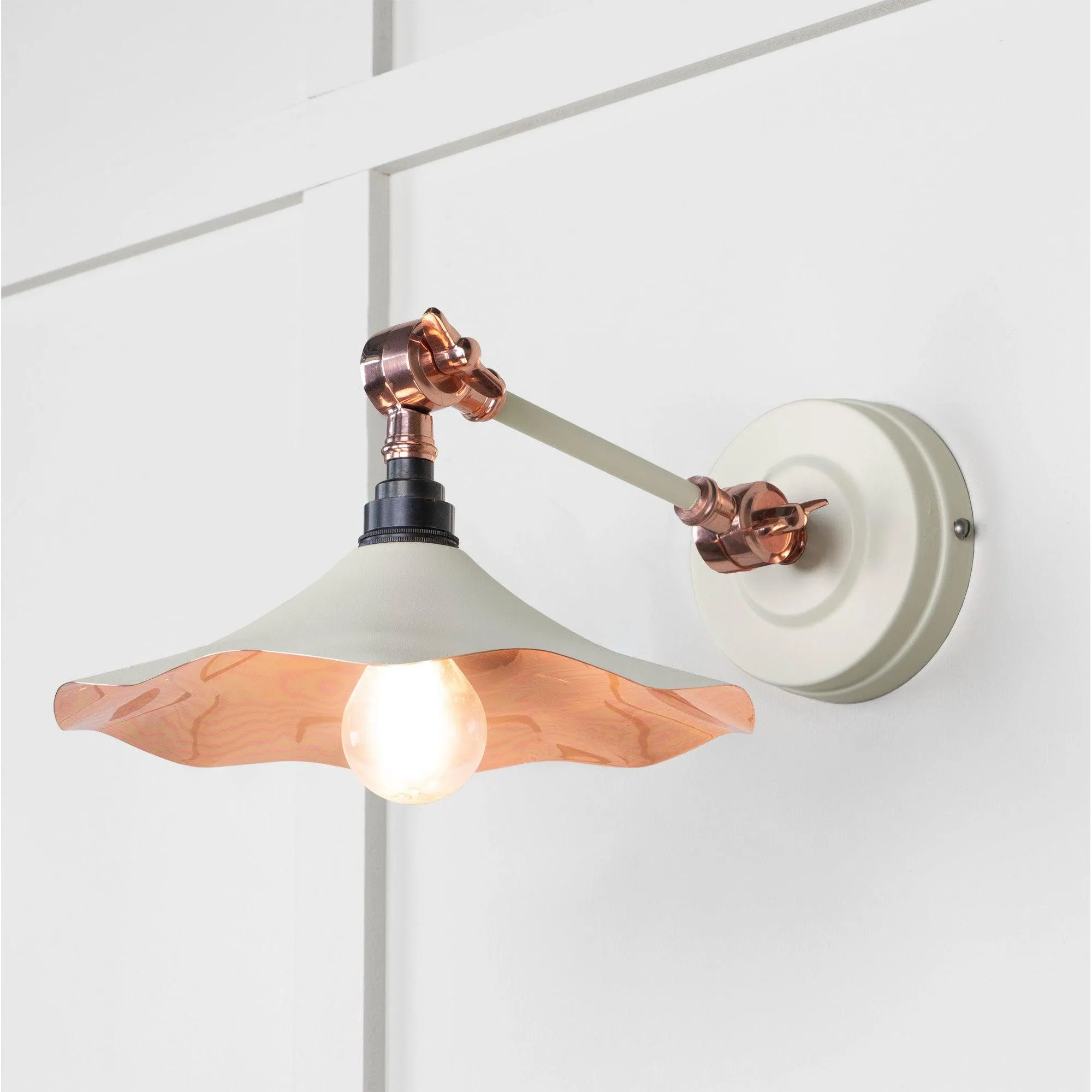 Smooth Copper Flora Wall Light in Teasel | From The Anvil