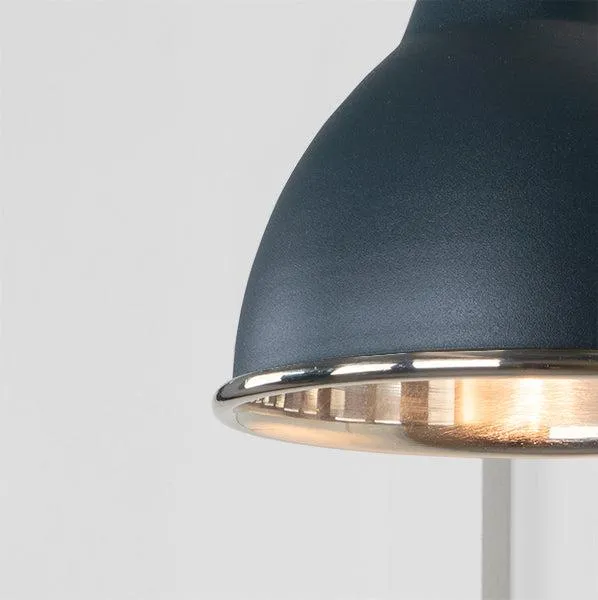 Smooth Nickel Brindley Wall Light in Soot | From The Anvil