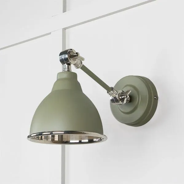 Smooth Nickel Brindley Wall Light in Tump | From The Anvil