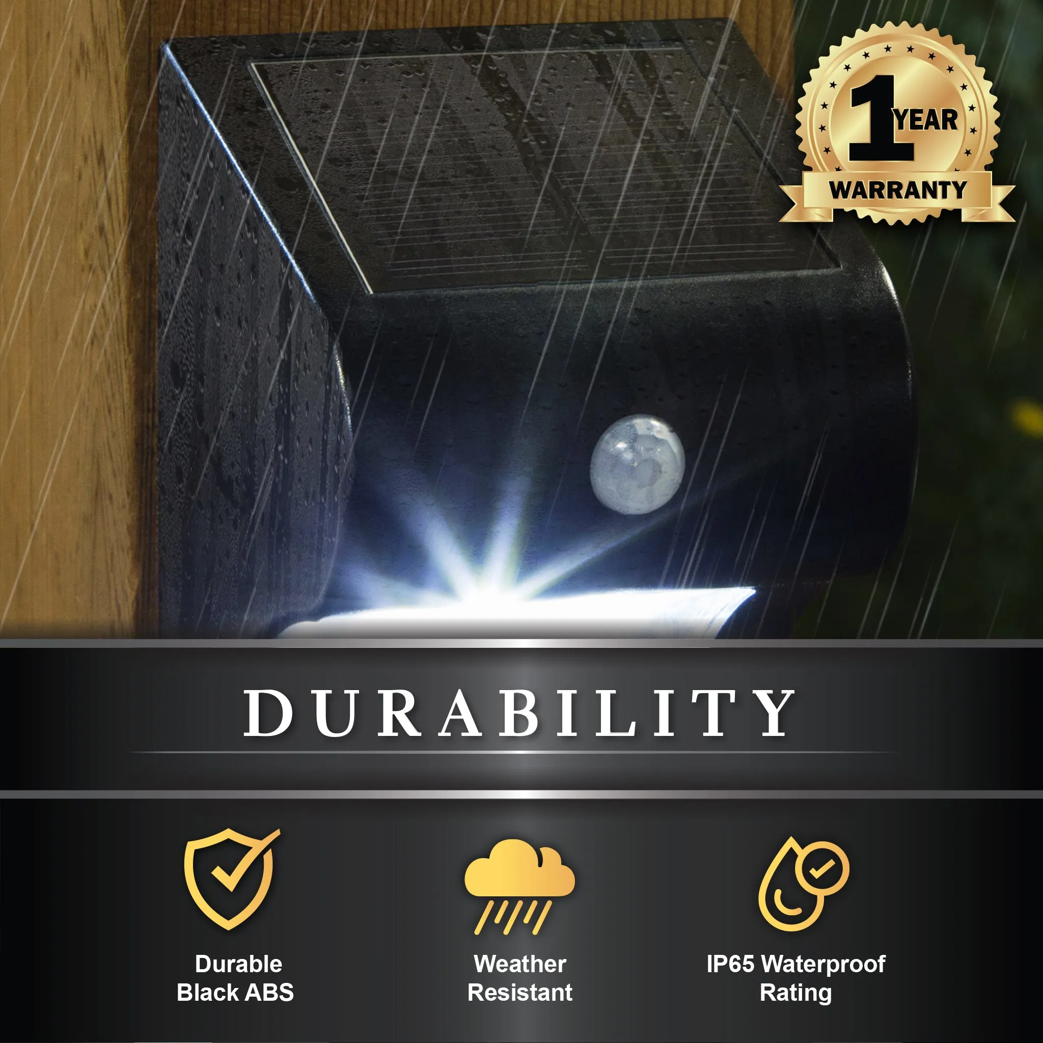 Solar Motion Sensor Deck & Wall Light