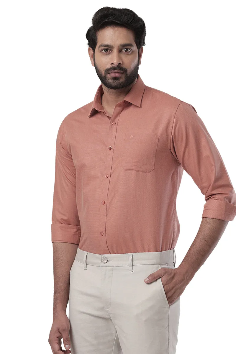 Super Soft - Yam Orange Formal Shirts for Men | Ariser