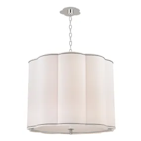 Sweeny 25 in. 5 Lights Chandelier Polished Nickel Finish