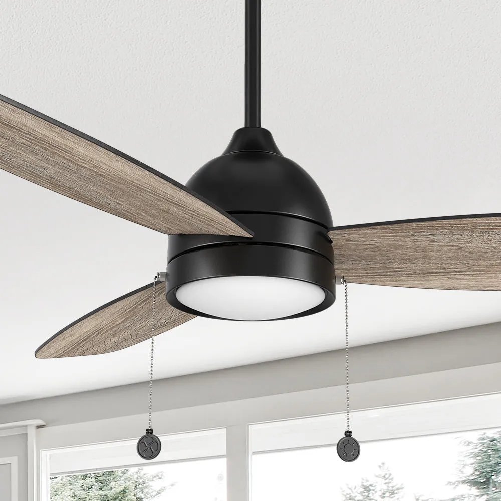 Tesoro 52 Inch Ceiling Fan with LED Light and Pull Chain