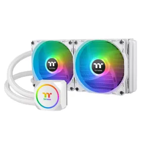 Th240 V2 Argb Sync Cpu Liquid Cooler Snow Edition/All-In-One Liquid Cooling System/Fan 120Mm*2/Pwm 500~2000 Rpm/Infinity Mirror Waterblock/Mb Argb Sync Control