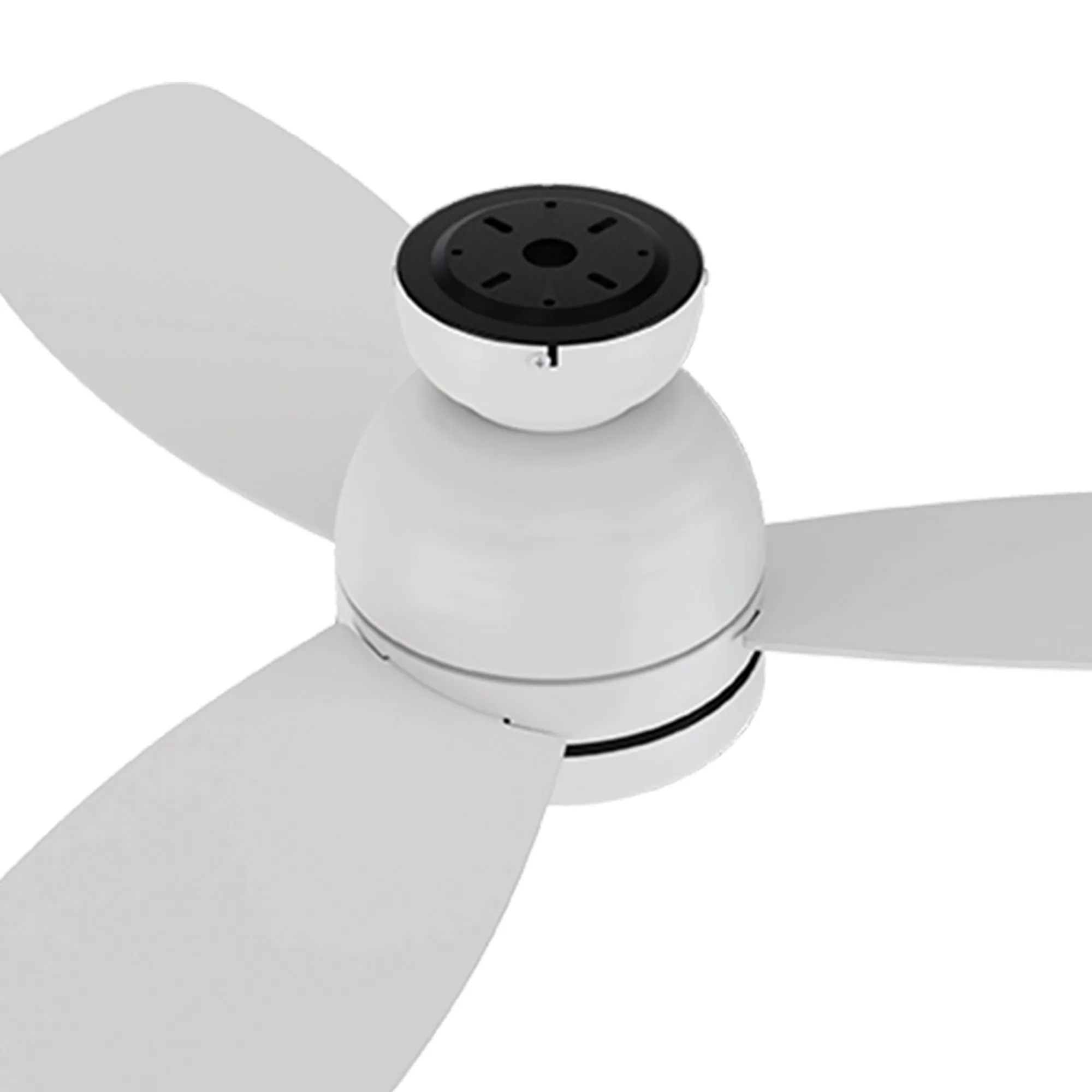 Thibault Flush Mount Ceiling Fan with LED Light and Remote 44 inch