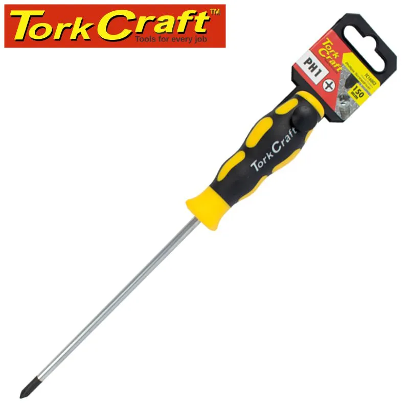 TORK CRAFT SCREWDRIVER PHILLIPS NO.1 X 150MM TC16003