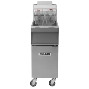 Vulcan 1GR35M-2 35-40 lb Liquid Propane Gas Floor Fryer - 90.000 BTU