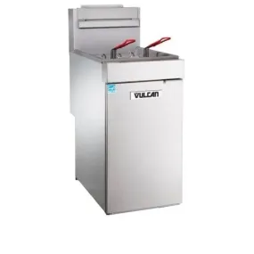 Vulcan 1VEG35M Natural Gas 35-40 lb. Floor Fryer with Millivolt Controls - 70,000 BTU | Denson CFE