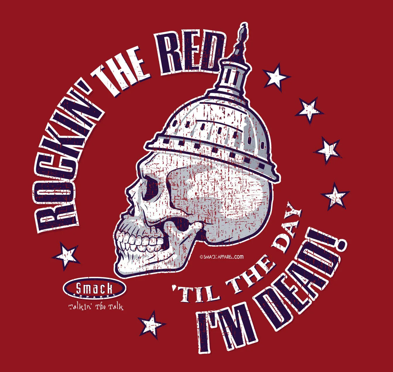 Washington Pro Hockey Apparel | Shop Unlicensed Washington Gear | Rockin' the Red 'Til the Day I'm Dead Shirt