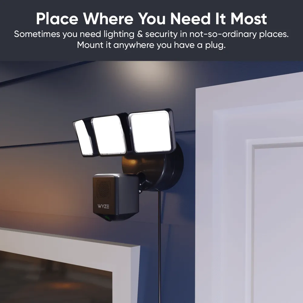 Wyze Cam Floodlight v2   Plug-In Mount