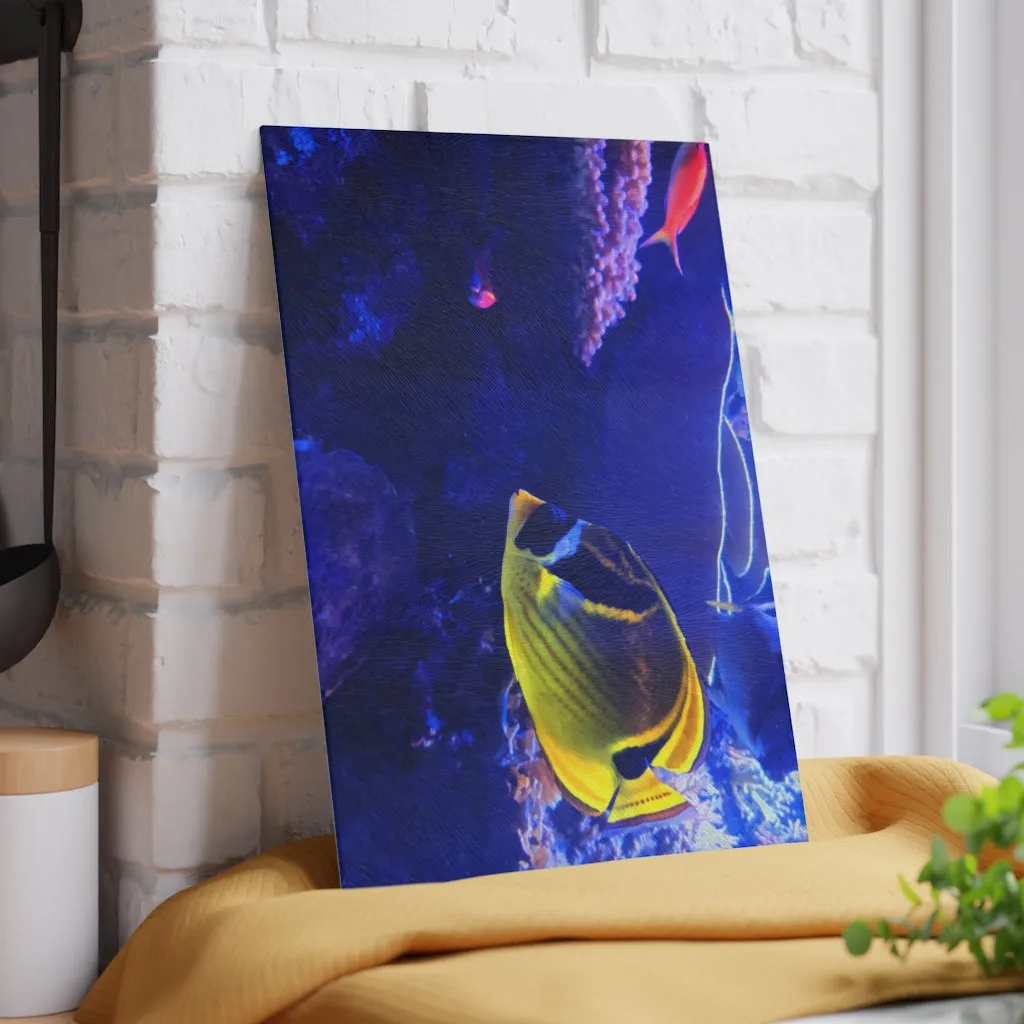 Yellow Fish Glass Cutting Board